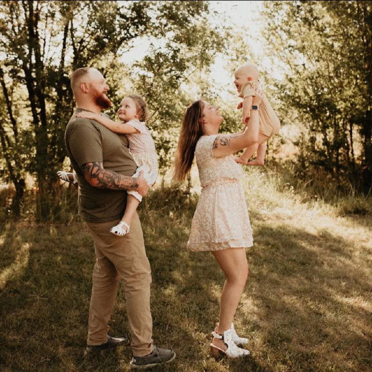 Jacob and his family in Wichita